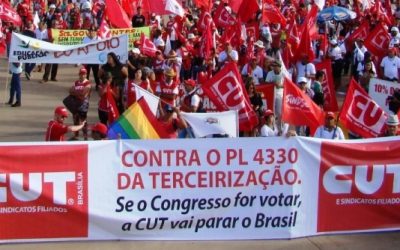 Contra PL 4330, Brasil vai cruzar os braços no dia 15