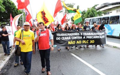 Ceará diz mais um “não” à terceirização, em audiência pública promovida pelo Senado Federal com apoio da CUT-CE