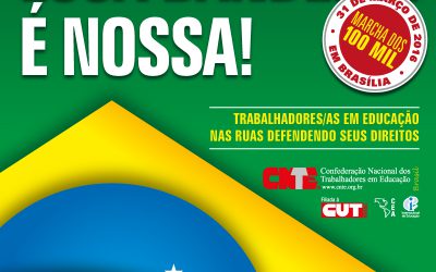 CNTE participa da marcha dos 100 mil