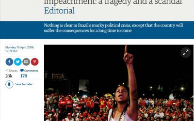 Diferente da mídia brasileira, imprensa internacional condena o golpe