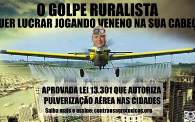 Temer aprova pulverização aérea de veneno nas cidades