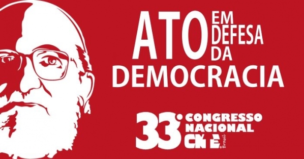 CNTE promove ato político em defesa da democracia nesta sexta