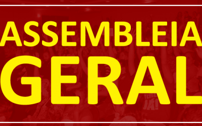 Assembleia Geral, nesta quarta-feira, 18 de outubro ás 15h.