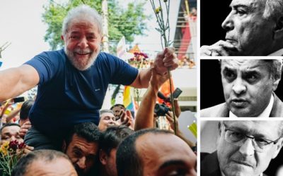 O golpe e o povo: Temer, Aécio e Alckmin na lama e Lula consagrado