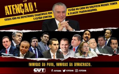Ceará: candidatos à reeleição que votaram contra o trabalhador não podem voltar
