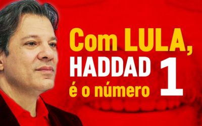CUT/Vox: Com 22%, Haddad, indicado por Lula, já é líder no primeiro turno