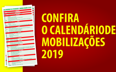 Calendário semestral do SINDIUTE 2019