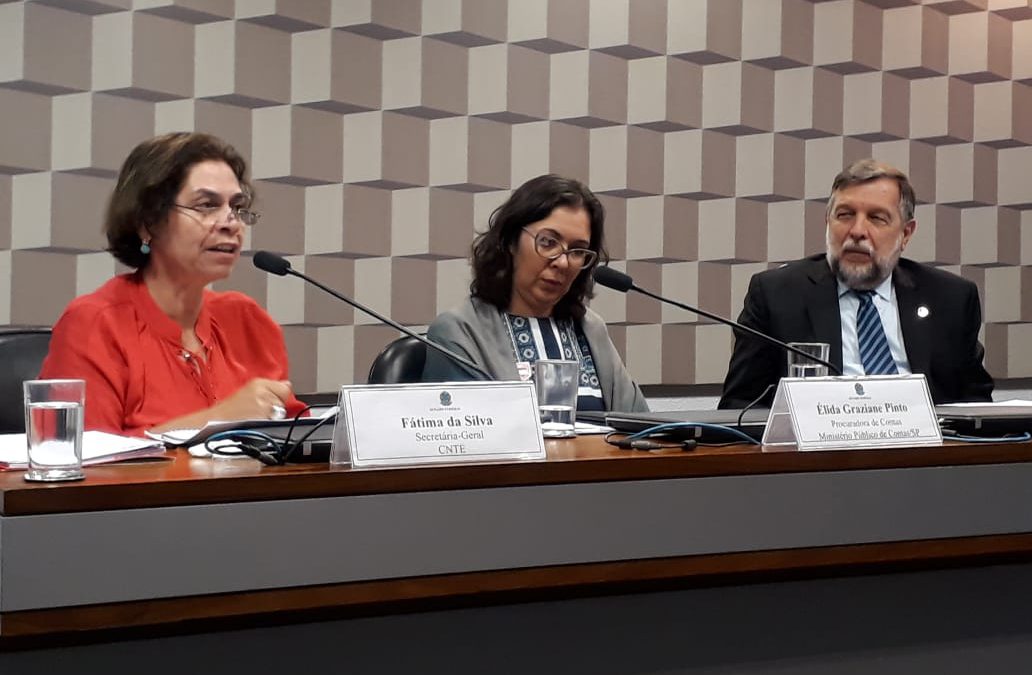 CNTE defende Fundeb permanente em audiência pública no senado