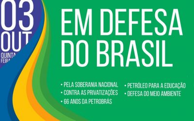 Petrobrás completa 66 anos no dia 3 e trabalhadores vão às ruas defender estatal