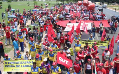 Em Brasília, trabalhadores deram o recado: vai ter luta contra privatizações!