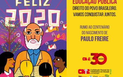 Feliz 2020 rumo ao centenário de nascimento do Paulo Freire