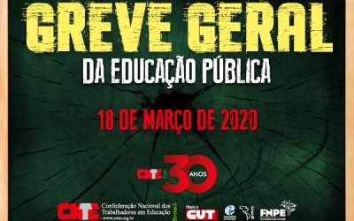CNTE convoca categoria para a Greve Geral da Educação Pública