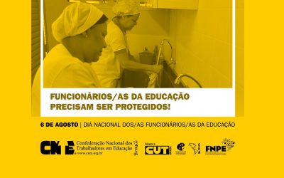 Funcionários e funcionárias da educação precisam ser protegidos