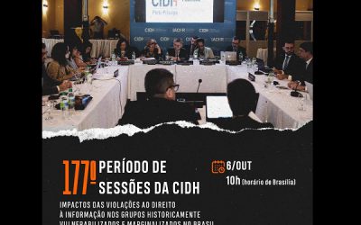 Violações ao direito à informação no Brasil é tema de nova audiência pública da CIDH