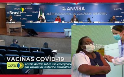 Anvisa aprova uso emergencial de vacinas contra covid-19 e país começa imunização