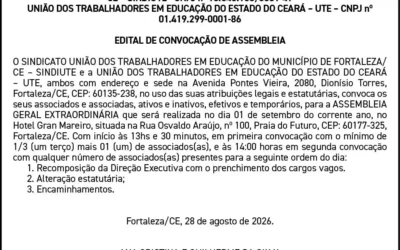 SINDICATO UNIÃO DOS TRABALHADORES EM EDUCAÇÃO DO MUNICÍPIO DE FORTALEZA/CE